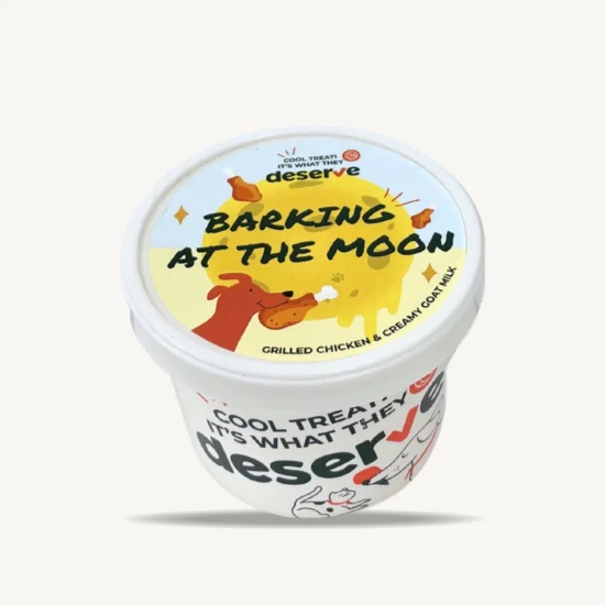ไอศกรีมสุนัข Barking At The Moon อกไก่ย่างและนมแพะ
