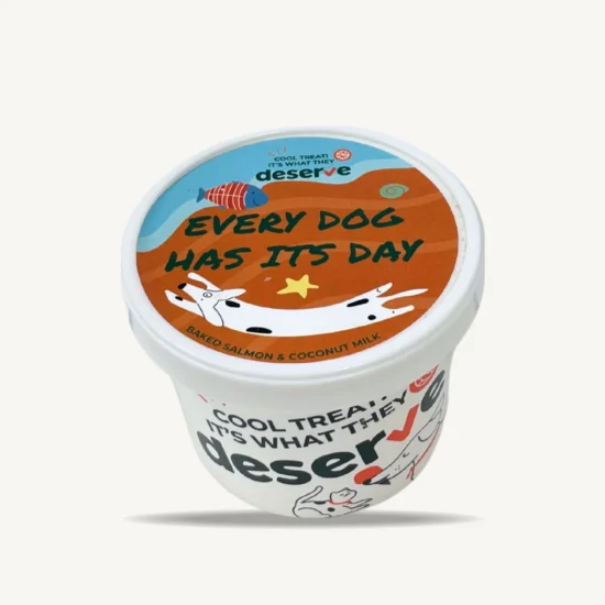 ไอศกรีมสุนัข Every Dog Has Its Day แซลมอนอบและนมมะพร้าว