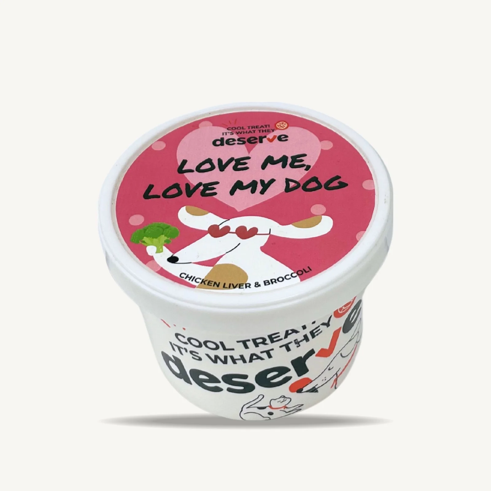 ไอศกรีมสุนัข Love Me, Love My Dog ตับไก่และบรอกโคลี